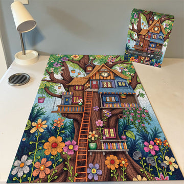 Blumenbaumhouse -Puzzle 1000 Stücke